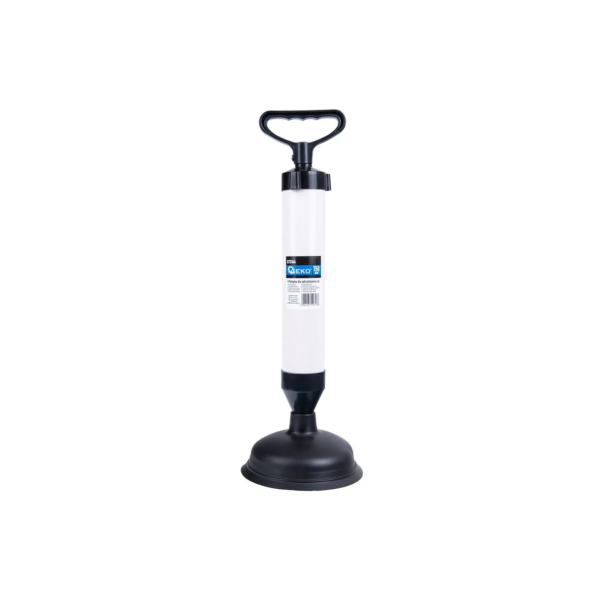 GEKO Pijpenontstopper handpomp met universele 155 mm nozzle