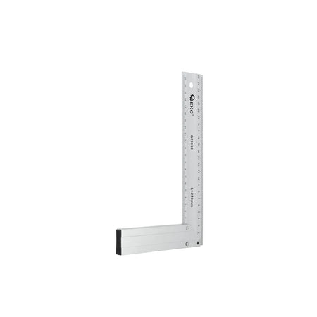 GEKO Aluminium winkelhaak 250 mm met lasergravure