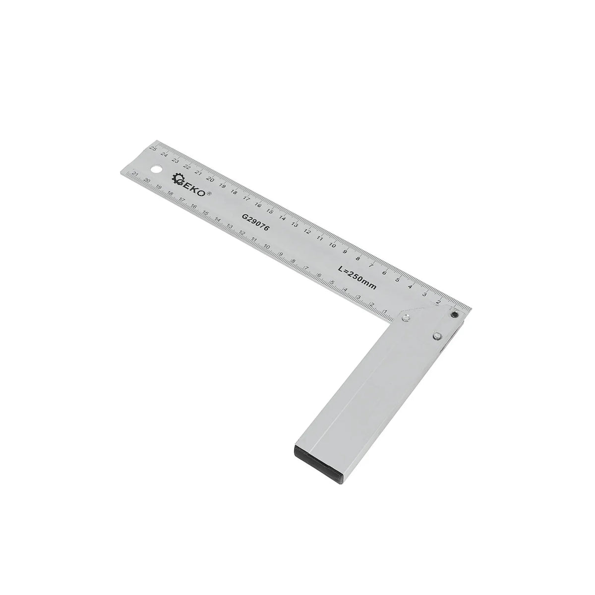 GEKO Aluminium winkelhaak 250 mm met lasergravure