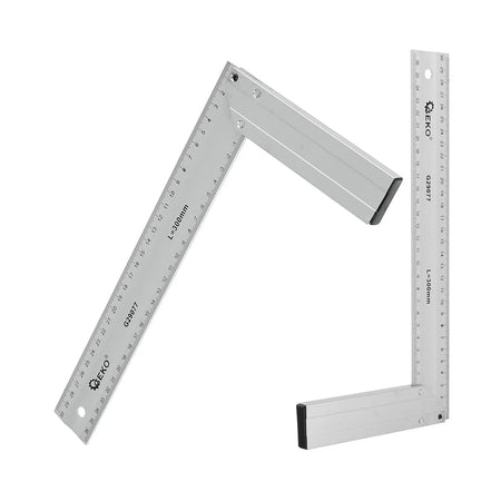 GEKO Aluminium winkelhaak 300 mm met lasergravure
