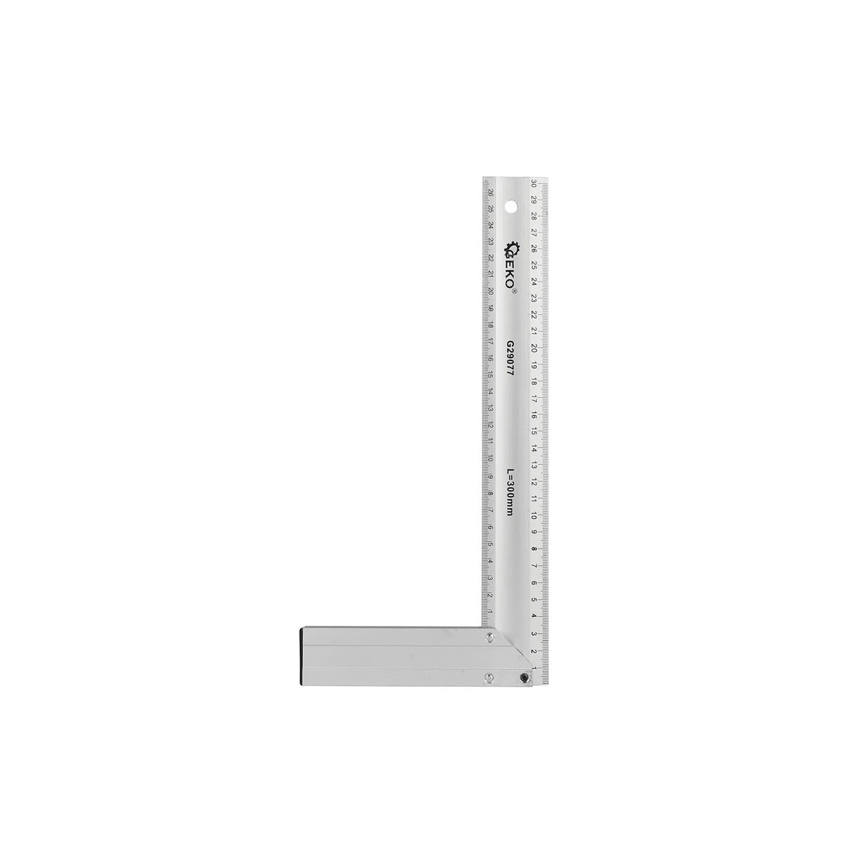 GEKO Aluminium winkelhaak 300 mm met lasergravure
