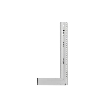 GEKO Aluminium winkelhaak 300 mm met lasergravure