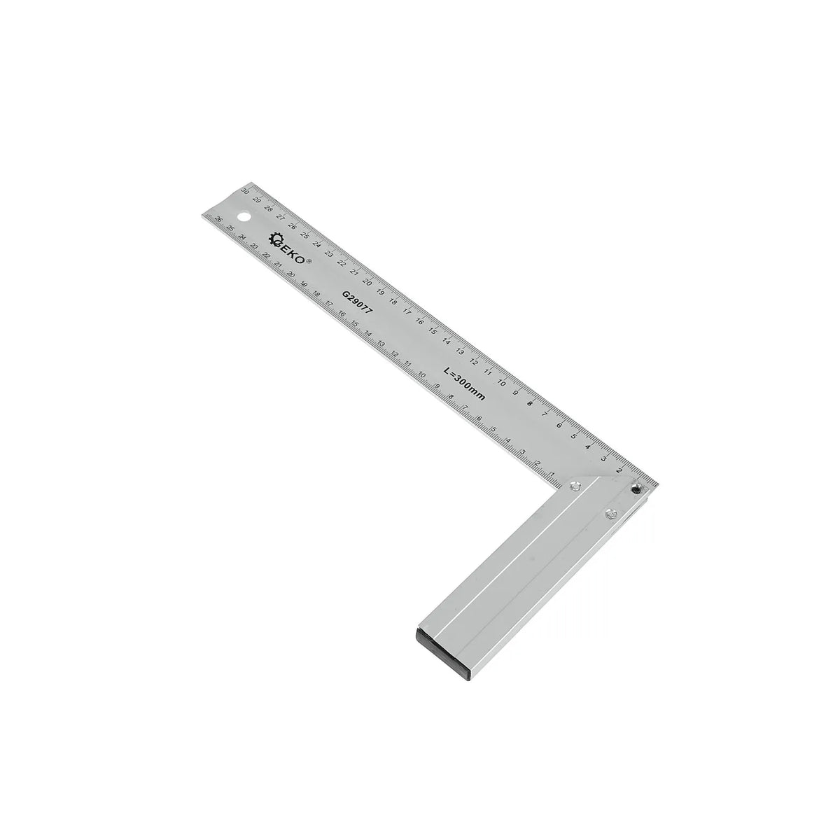 GEKO Aluminium winkelhaak 300 mm met lasergravure