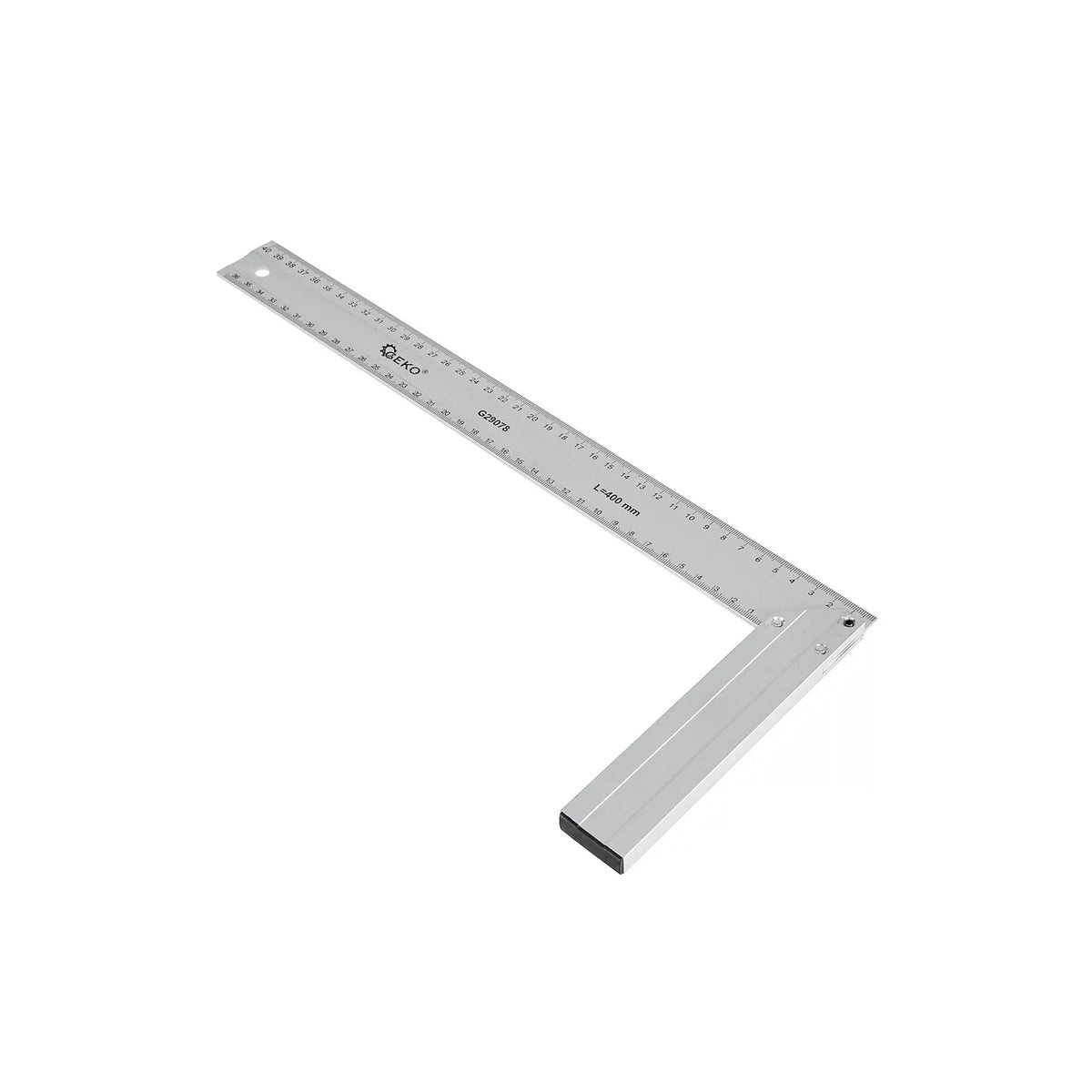 GEKO Aluminium winkelhaak 400 mm met lasergravure