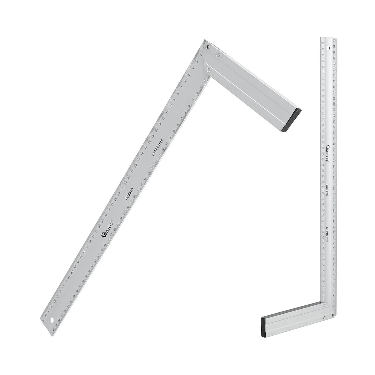GEKO Aluminium winkelhaak 500 mm met lasergravure