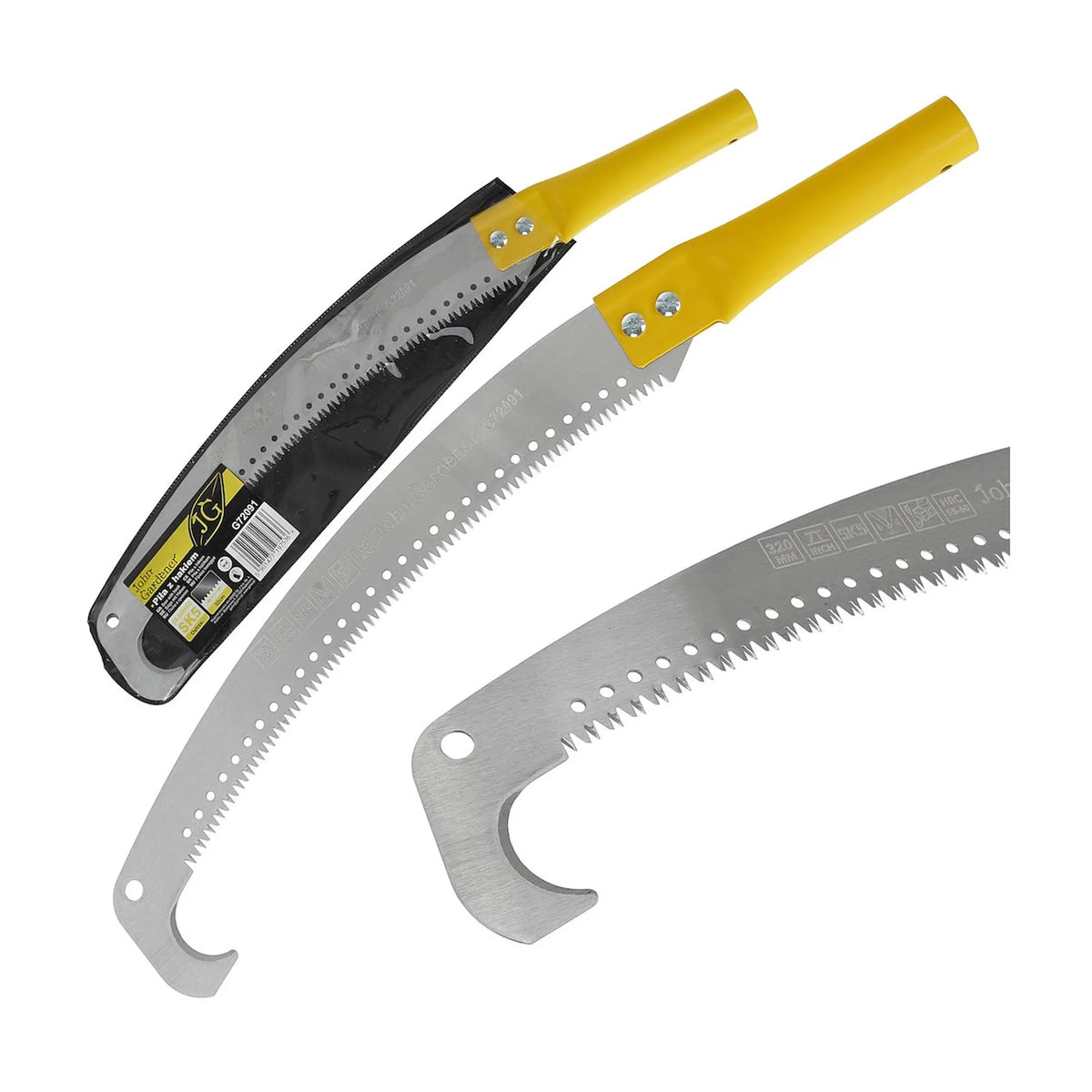 John Gardener SK5 zaag met haak voor steel 32 cm