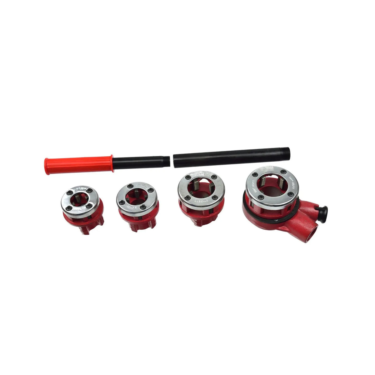 GEKO Ratelsnijset voor buisdraden 4-delig 1/2-1-1/4 inch
