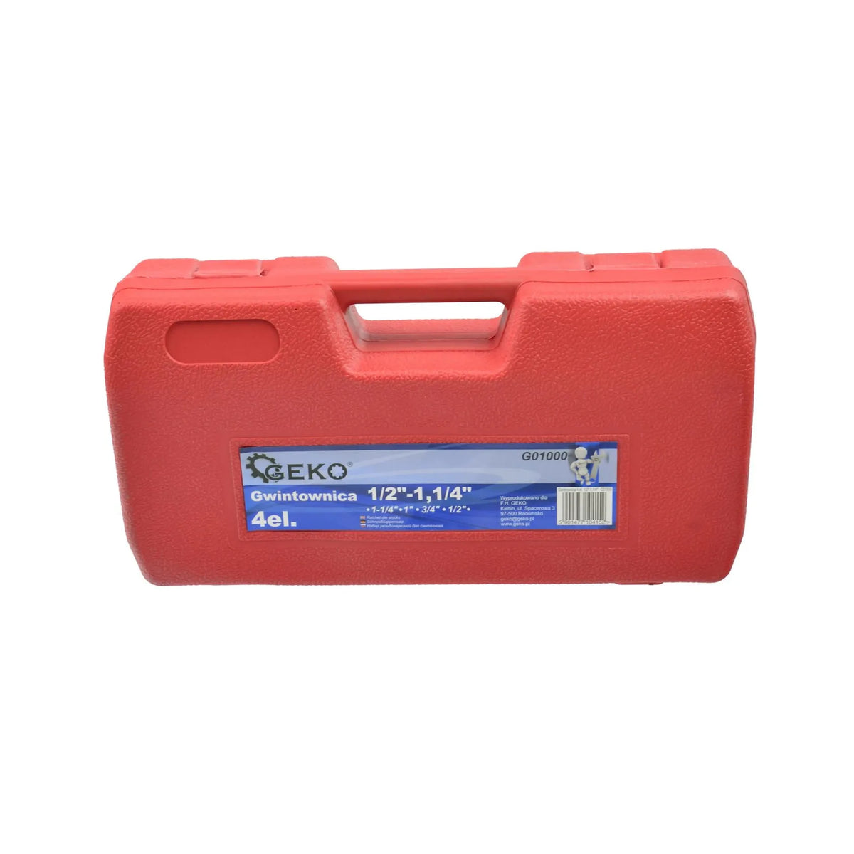 GEKO Ratelsnijset voor buisdraden 4-delig 1/2-1-1/4 inch
