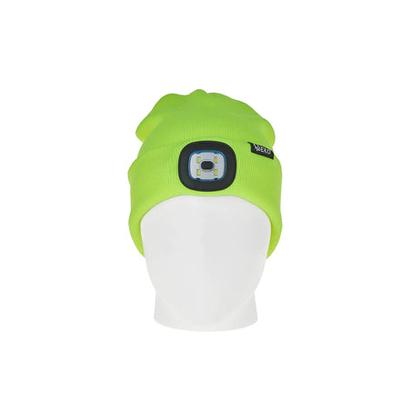 GEKO wintermuts met oplaadbare LED-lamp geel