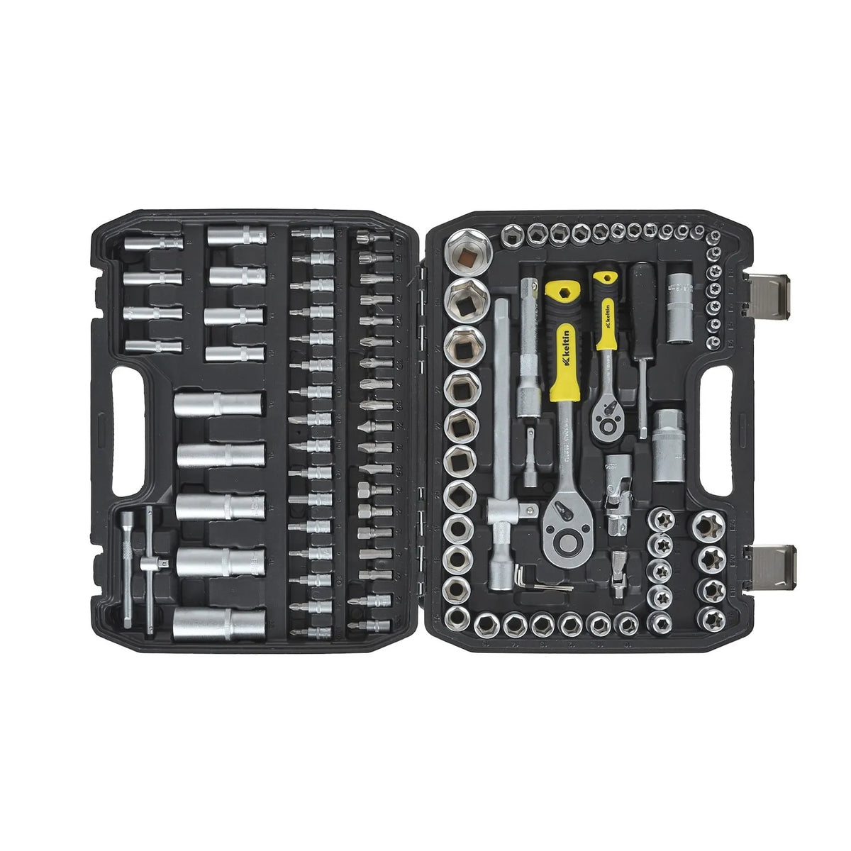Keltin Dopsleutelset 108-delig 1/4" & 1/2" CRV met Ratels 6,55 kg