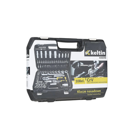 Keltin Dopsleutelset 108-delig 1/4" & 1/2" CRV met Ratels 6,55 kg