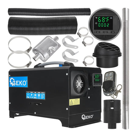 GEKO Diesel luchtverwarmer 12 kW met ingebouwde brandstoftank 12 V/230 V
