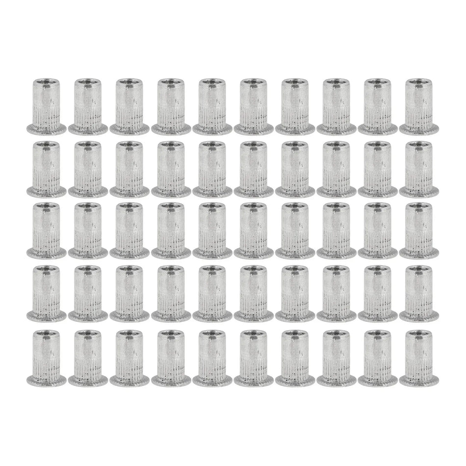 GEKO Set van 50 aluminium blindklinkmoeren M4 voor 0,5 - 2,0 mm materiaal