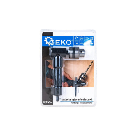 GEKO Haakse Booropzetstuk 1 - 10 mm 90° boorhoek