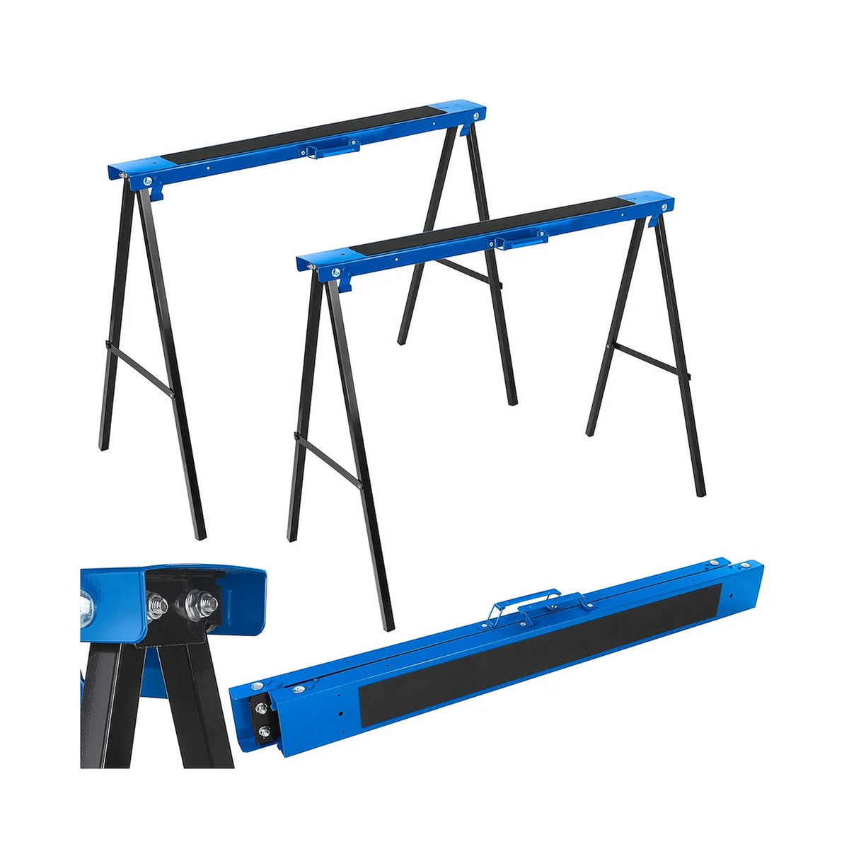 GEKO Opvouwbare zaagbok workshop set van 2 100x10x78 cm