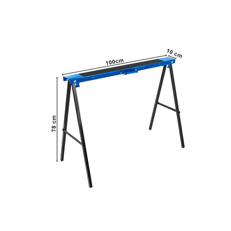 GEKO Opvouwbare zaagbok workshop set van 2 100x10x78 cm