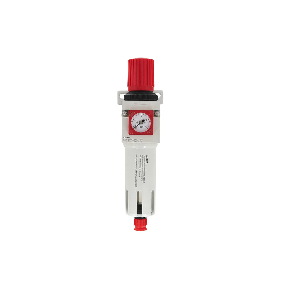 GEKO Luchtfilter Regulator 1/4" met Drukmeter