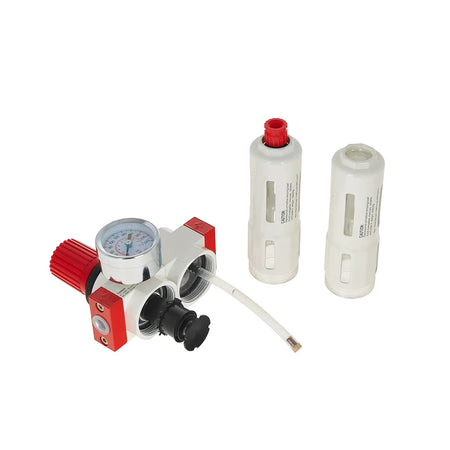 GEKO Luchtfilter Regulator & Smeerder 1/4" met Drukmeter