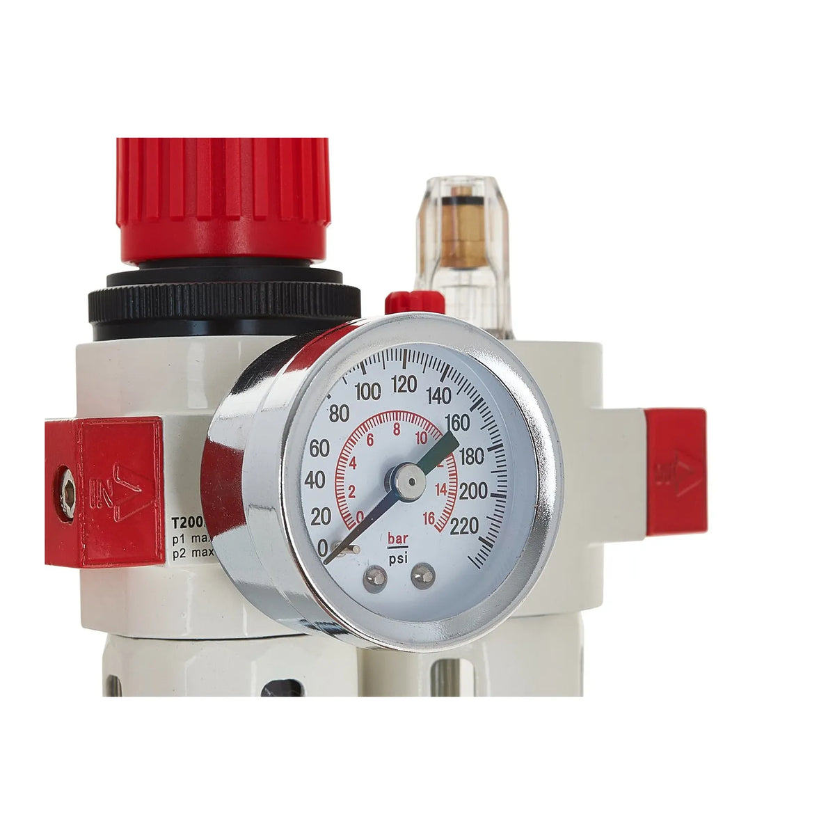 GEKO Luchtfilter Regulator & Smeerder 1/4" met Drukmeter