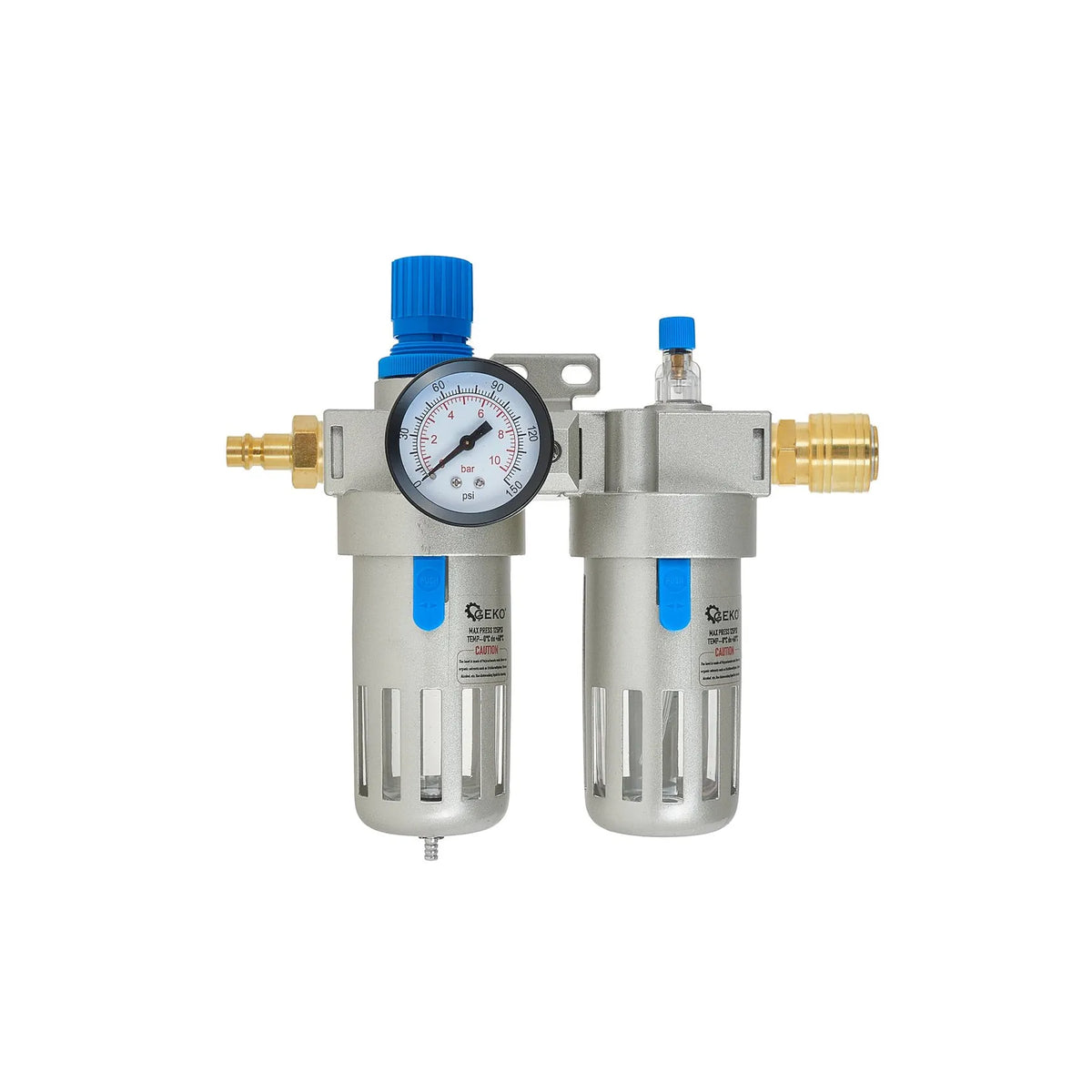 GEKO Luchtfilter Regulator & Smeerder 1/2" met Drukmeter