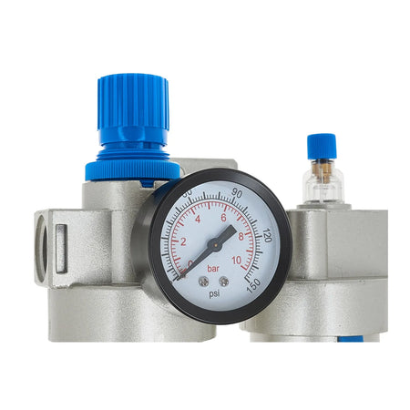 GEKO Luchtfilter Regulator & Smeerder 1/2" met Drukmeter