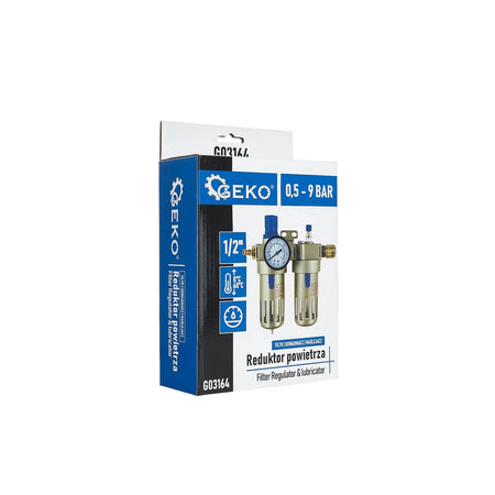GEKO Luchtfilter Regulator & Smeerder 1/2" met Drukmeter