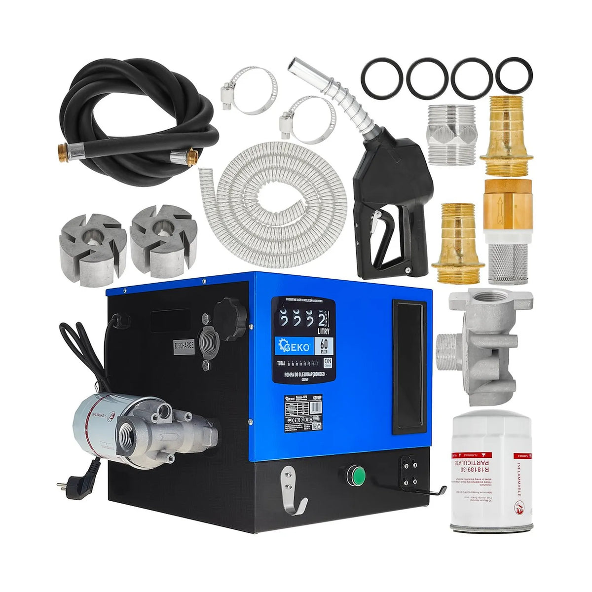 GEKO Dieselolie pomp zelfaanzuigend met filter HD BOX 60 l/min