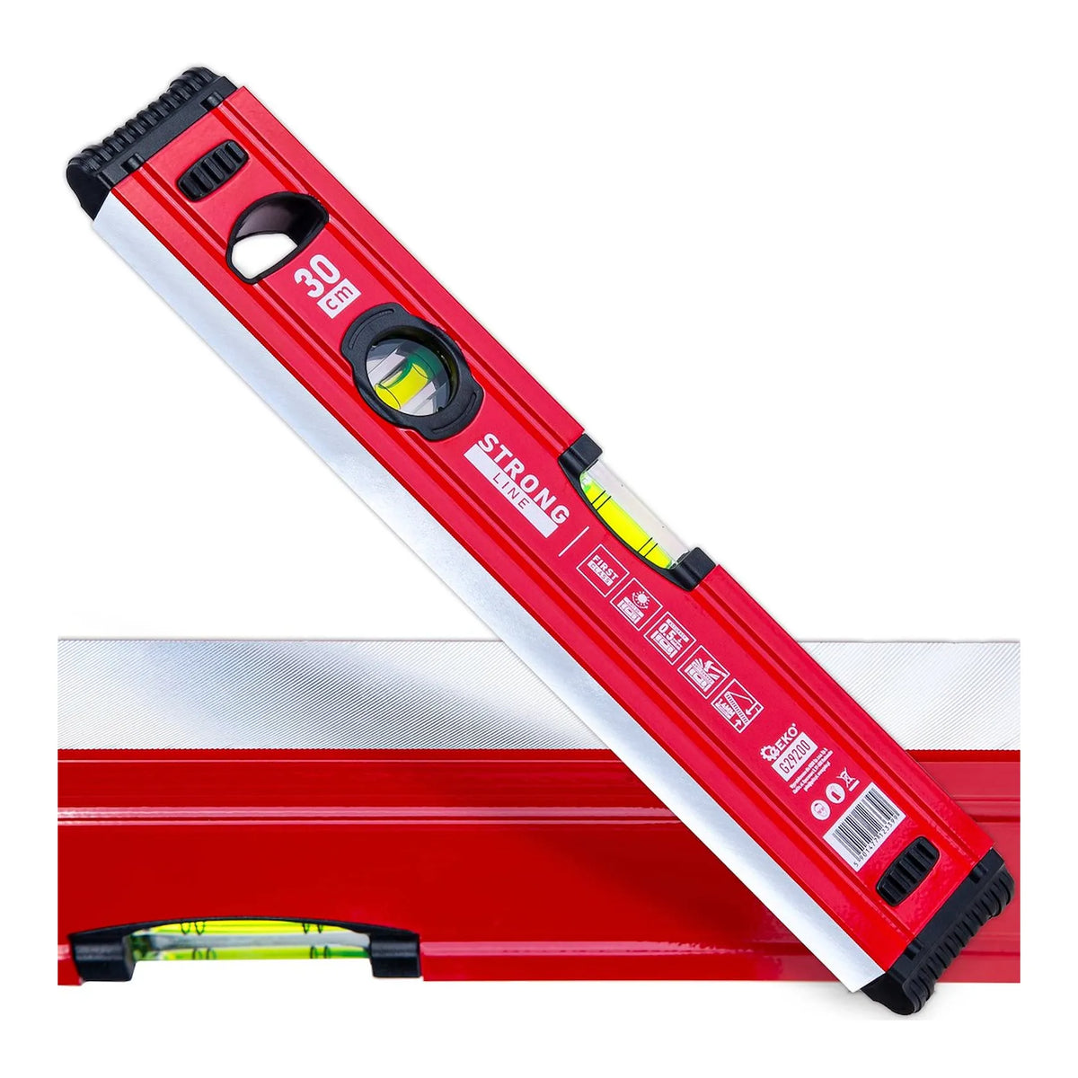 GEKO Aluminium waterpas met magneet Strong Line 300 mm