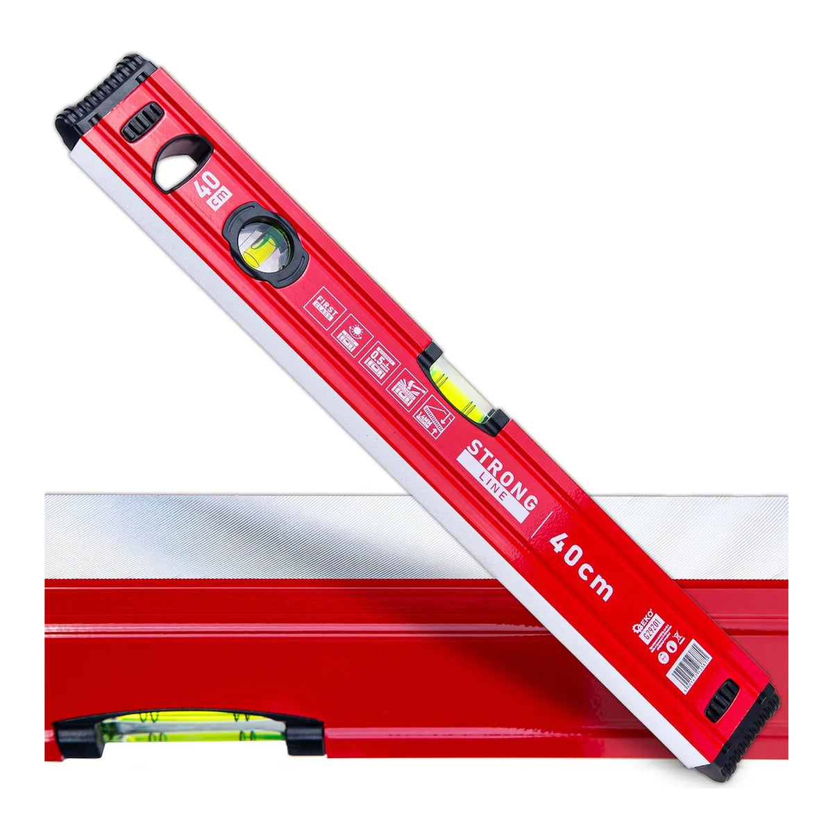 GEKO Aluminium waterpas Strong Line 400 mm met magnetisch profiel