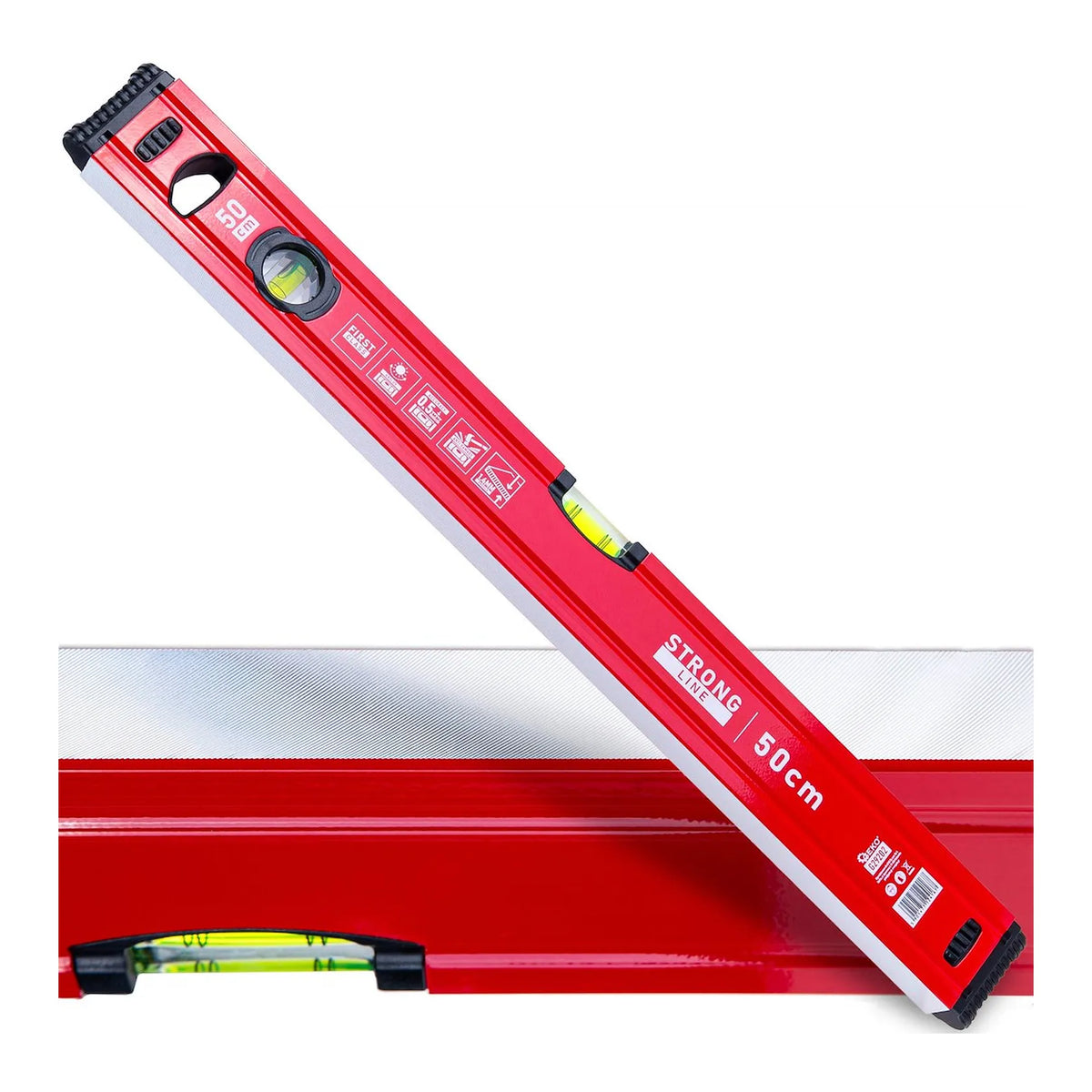 GEKO Aluminium waterpas Strong Line 500 mm met magnetisch profiel
