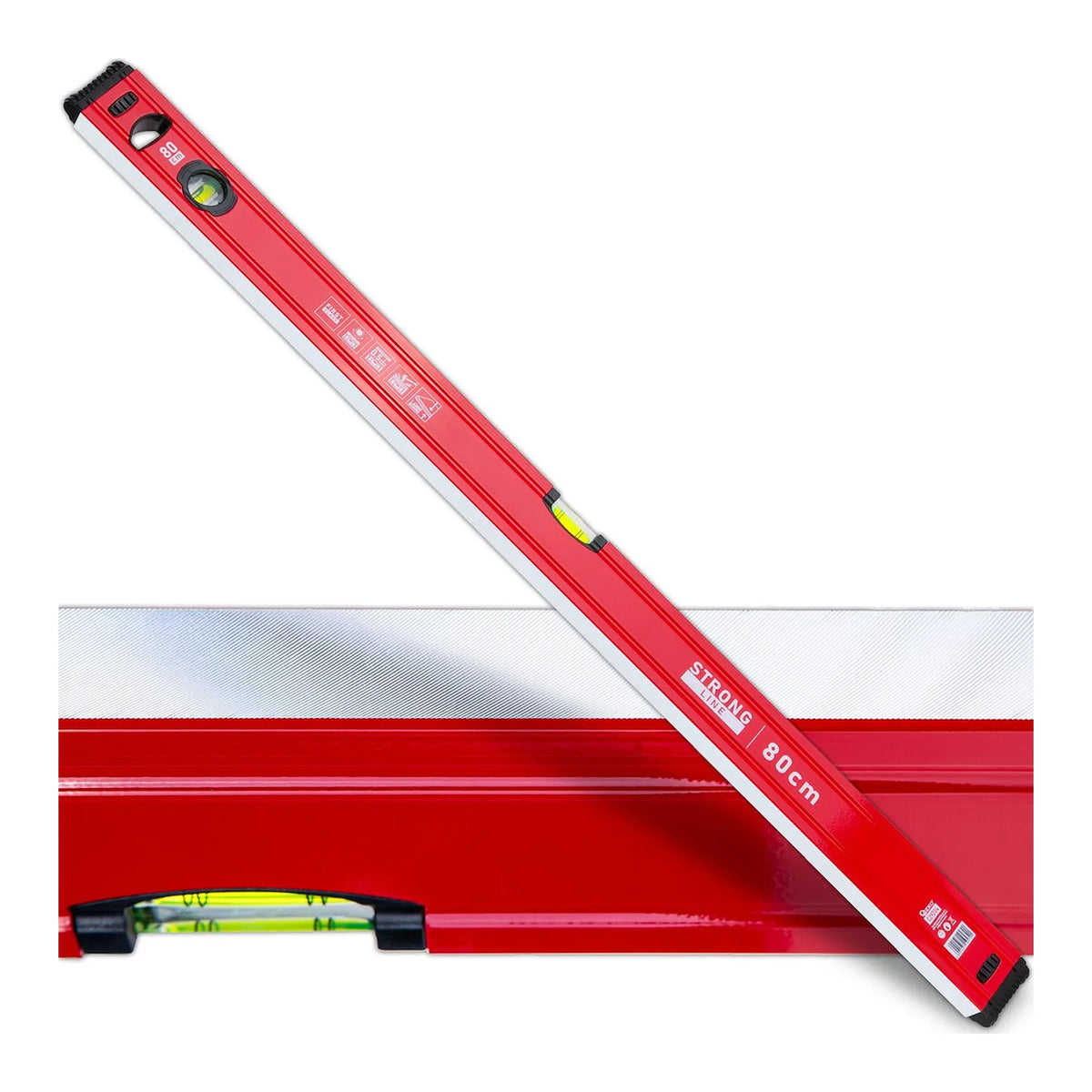 GEKO Aluminium waterpas Strong Line 800 mm met magnetisch profiel