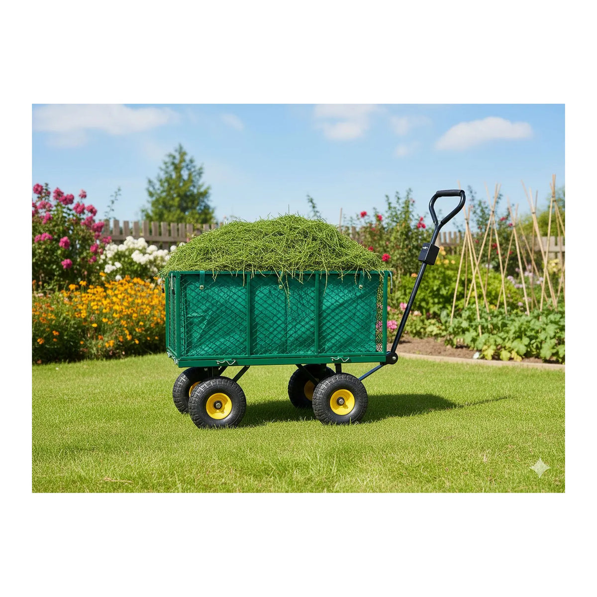 GEKO Grote Gartentrolley 96x51x40 cm met 220L Inhoud