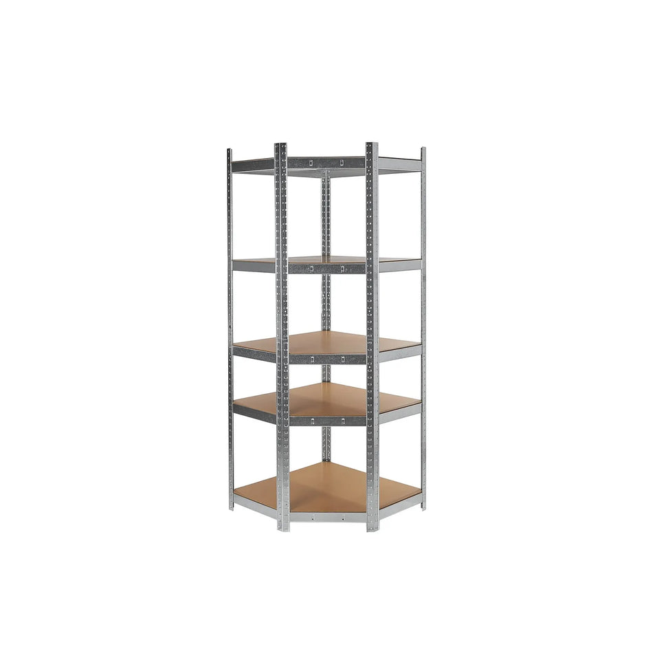 GEKO Hoekopbergrek met 5 MDF planken 180x40x70 cm 175 kg per plank