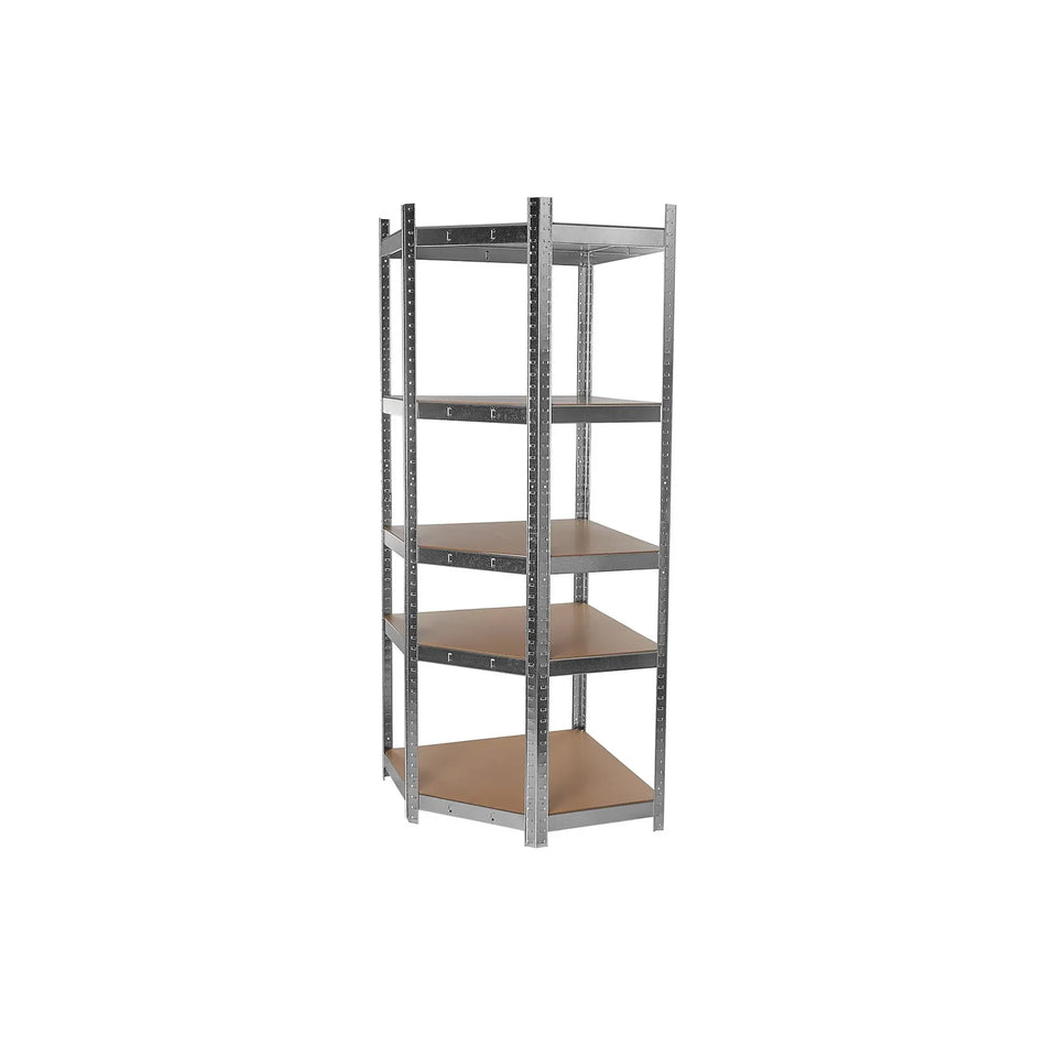 GEKO Hoekopbergrek met 5 MDF planken 180x40x70 cm 175 kg per plank