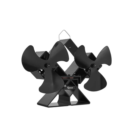 GEKO Thermo-elektrische dubbele kachelventilator 2 x 154 mm