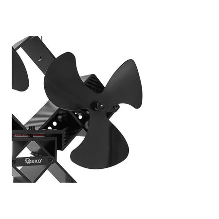 GEKO Thermo-elektrische dubbele kachelventilator 2 x 154 mm