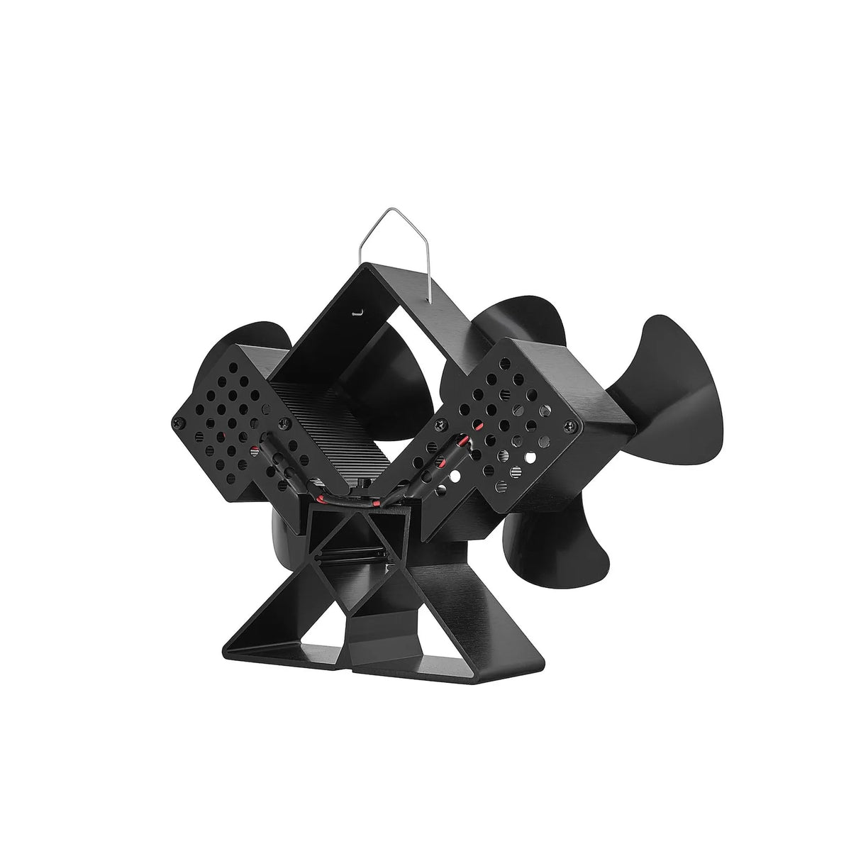 GEKO Thermo-elektrische dubbele kachelventilator 2 x 154 mm