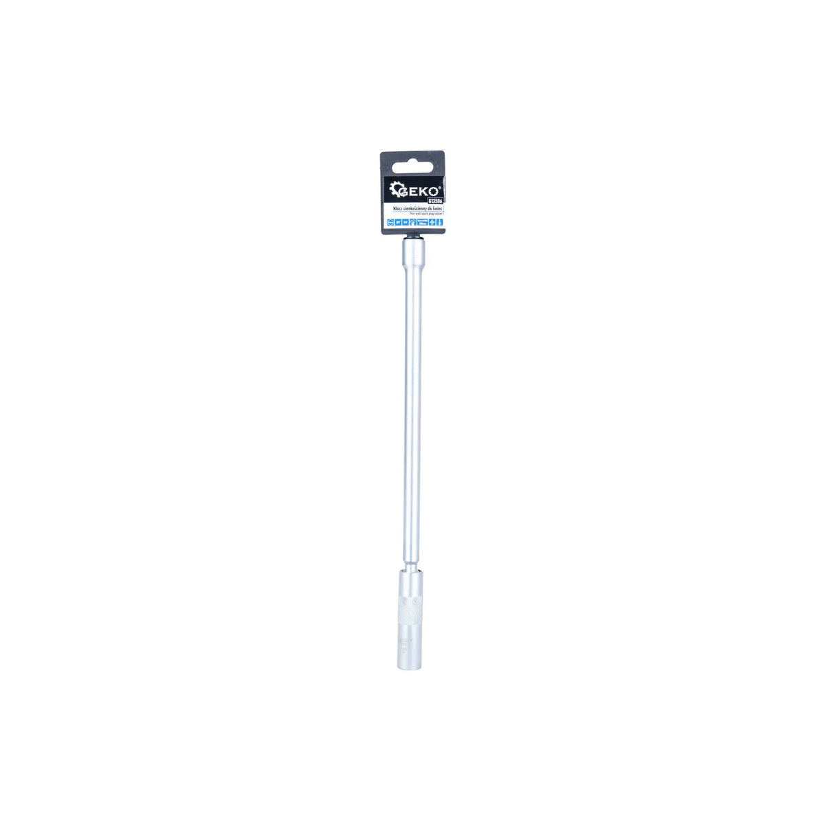 GEKO Dunwandige bougiesleutel 3/8" 14 mm met universeel gewricht