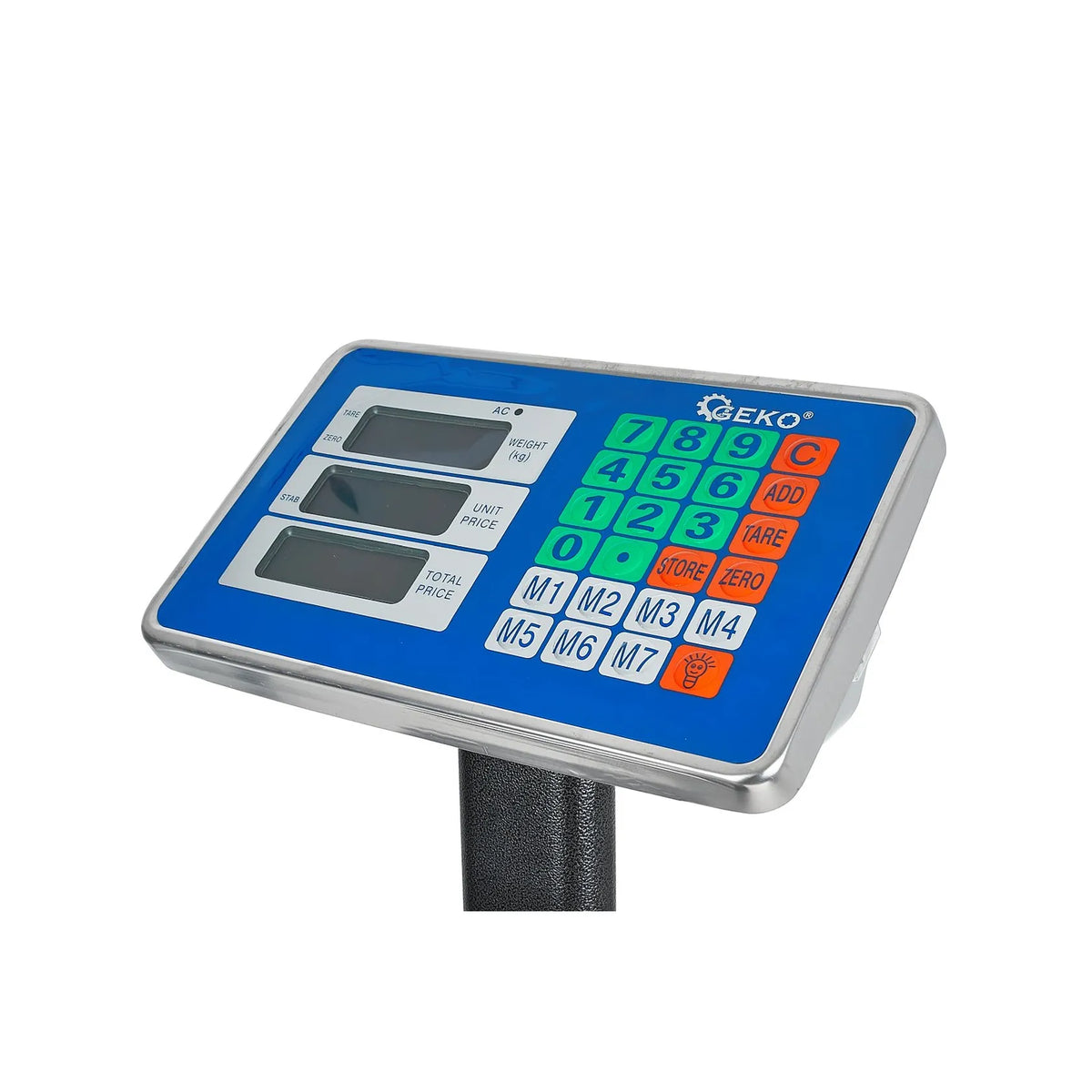 GEKO Platformweegschaal LCD tot 300 kg met stalen plateau 40x50 cm