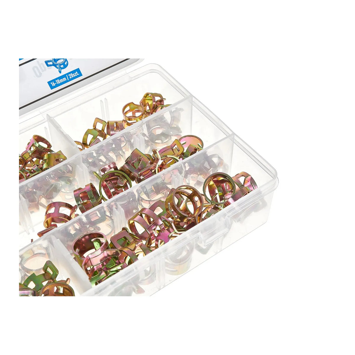 GEKO Veerbandklemmen staal 8 - 18 mm set 135 stuks
