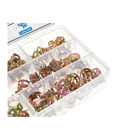 GEKO Veerbandklemmen staal 8 - 18 mm set 135 stuks
