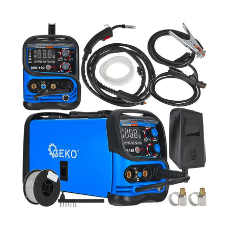 GEKO Lasapparaat MIG/MAG/MMA 20 - 160 A met gas en gasloos 7,9 kg