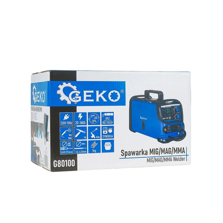 GEKO Lasapparaat MIG/MAG/MMA 20 - 160 A met gas en gasloos 7,9 kg