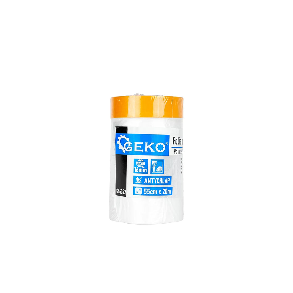 GEKO Verfafdekfilm met washi tape 55 cm x 20m 16 mm 140 gram