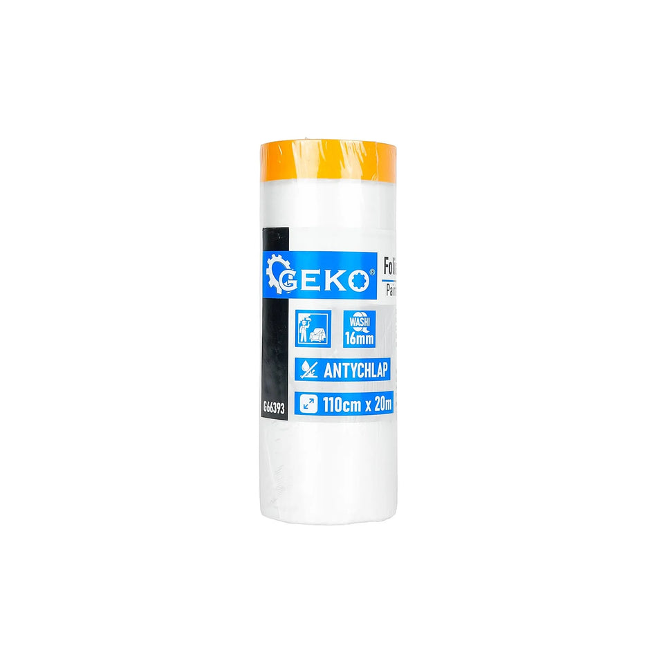 GEKO Verfafdekfilm met washi tape 110 cm x 20m 16 mm 250 gram