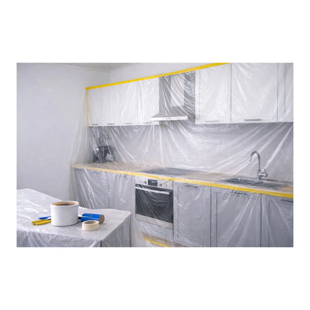 GEKO Schilderafdekfolie met washi tape 18 mm 270 cm x 20m