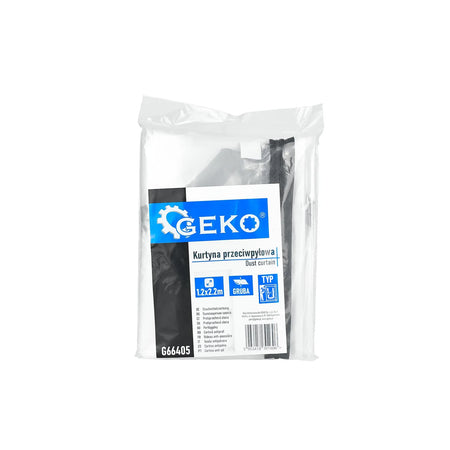 GEKO Deurafdekfolie met U-rits 220x120 cm transparant