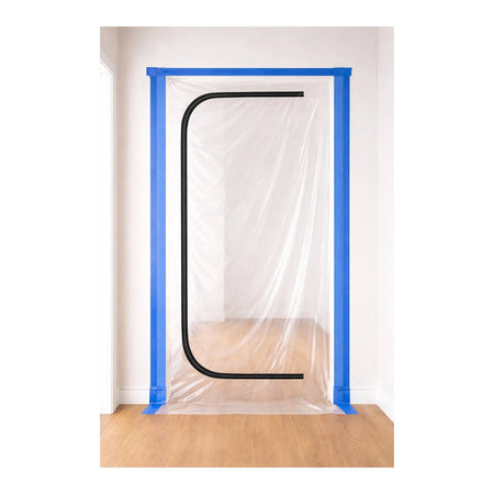 GEKO Deurafdekfolie met C-rits 220x120 cm transparant