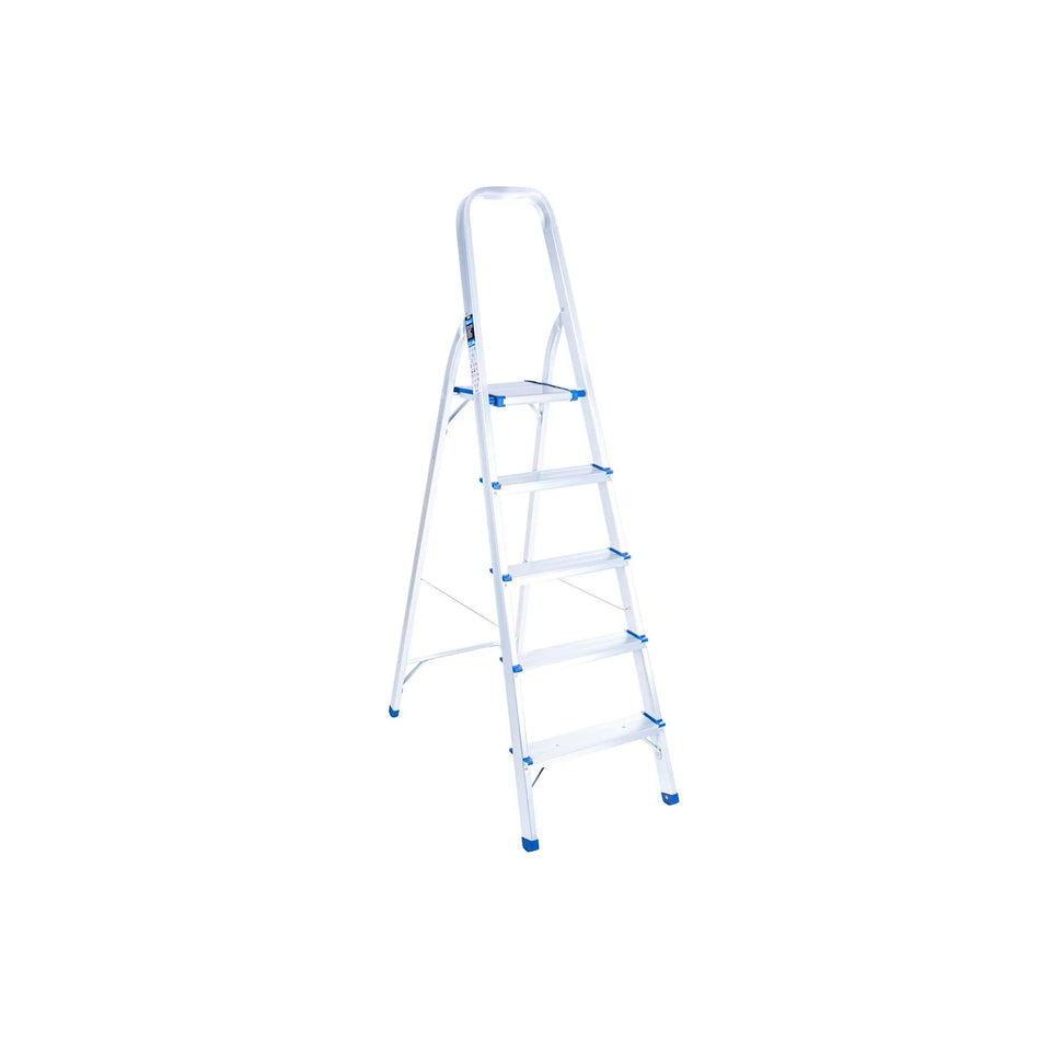 GEKO Aluminium 5-traps huishoudladder inklapbaar 150 kg