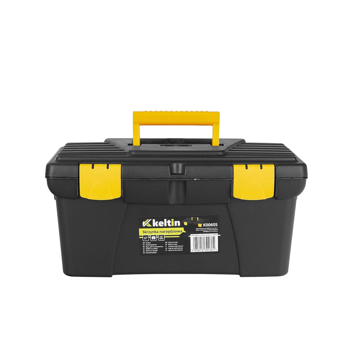 Keltin Plastic gereedschapskist 12" compact met tray
